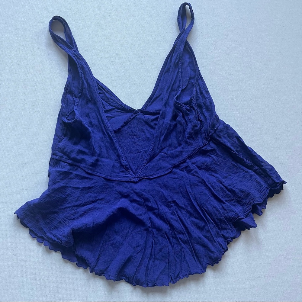 Intimately Free People deep cut swing top size small